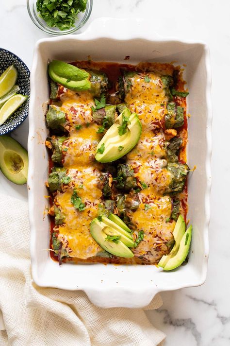 Low Carb Chicken Enchiladas Chicken Poblano Enchiladas, Poblano Enchiladas, Low Carb Chicken Enchiladas, Chicken Poblano, Chicken And Peppers, Healthy Chicken Enchiladas, Low Carb Enchiladas, Enchilada Skillet, Chicken Enchilada Skillet