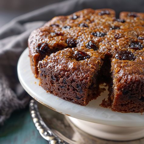 Old-Fashioned Raisin Cake Old Fashion Raisin Cake, Raisin Loaf Cake, Raisin Cake Old Fashioned, Raisin Bars Old Fashioned, Rum Raisin Cake, Prune Cake Old Fashioned, Applesauce Raisin Cake, Boiled Raisin Cake Recipe, Raisin Spice Cake