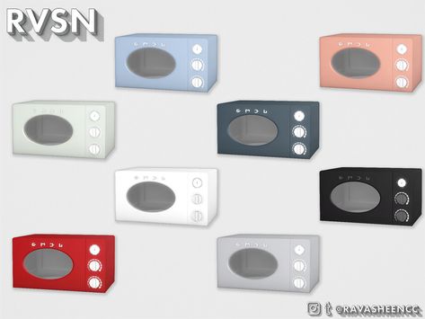 RAVASHEEN's SMEGlish Microwave Sims 4 Piercings, Sims 4 Kitchen, Chanel Decor, Sims 4 Tsr, Sims 4 Challenges, The Sims 4 Pc, Sims 4 Cc Furniture, Sims 4 Collections, Sims 4 Mods Clothes