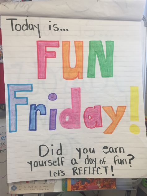 Need an incentive to get those challenging students working? Set aside 15 minutes for students to have choice play on Fridays! Friday's are also BYOD (Bring Your Own Device) in our classroom. If students demonstrate appropriate behavior they are welcome to participate in fun Friday! Fun Friday Activities Classroom Ideas, Teacher Rp, Friday Jr, Behavior Incentives, Free Friday, Teachers Classroom, Fun Friday, Classroom Signs, Classroom Crafts