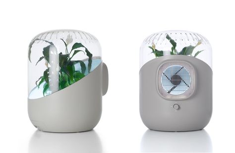 [VIDEO+Article] Andrea Air Purifier Uses a Plant to Clean the Air in Your Home    Read more: VIDEO EXCLUSIVE: Andrea Air Purifier, a Partnership Between Man and Plant | Inhabitat - Sustainable Design Innovation, Eco Architecture, Green Building Mathieu Lehanneur, Air Purifier Design, Natural Air Purifier, Home Air Purifier, Eco Architecture, Hanging Christmas Tree, Air Purifying Plants, Green Technology, Natural Cleaners