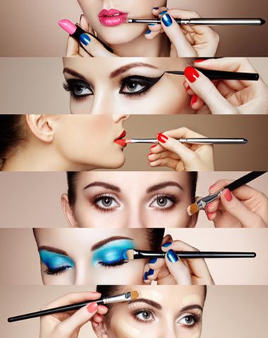 Over-using products on your face Collage Faces, Mobile Beauty, Beauty Parlour, Beauty Collage, How To Apply Lipstick, Photo Makeup, Beauty Hacks Video, Beauty Services, Beauty Blender