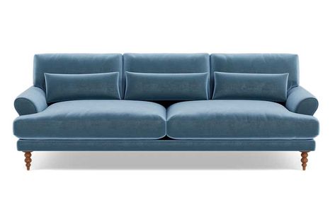 12 Must-Have Light Blue Sofas for a Refreshing Look | 10 Stunning Homes New Home Shopping List, Tyler Hill, Light Blue Sofa, Family Room Couch, Future Living Room, Sims Home, Home Shopping List, Affordable Sofa, Custom Sectional Sofa