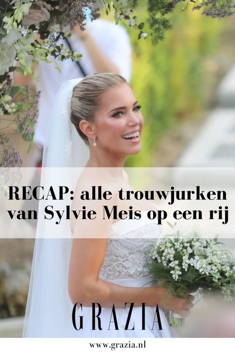 Dít zijn de vier(!) jurken die Sylvie tijdens haar bruiloft droeg. One Shoulder Wedding Dress, One Shoulder, Entertainment, Wedding Dress, Van