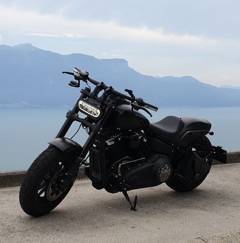 Harley Davidson Fat Bob 114, Fat Bob Custom, Harley Fat Bob, Harley Davidson Fat Bob, Harley Bobber, Black Harley Davidson, Fat Bob, Black Bob, Harley Davidson Black