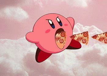 Kirby Gif, Pizza Gif, Rube Goldberg, Kirby Nintendo, Mario Party, 7th Birthday, Cute Gif, Kirby, Game Character