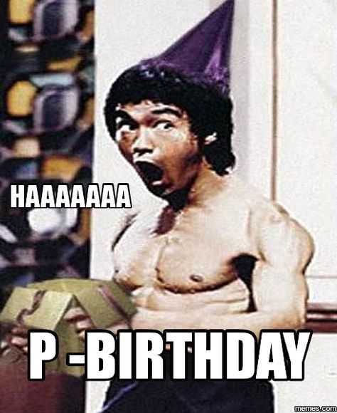 Bruce Lee Birthday, Birthday Memes For Him, Funny Birthday Pictures, Funny Happy Birthday Meme, Funny Happy Birthday Pictures, Happy Birthday Quotes Funny, 밈 유머, Birthday Wishes Funny, Happy Birthday Meme