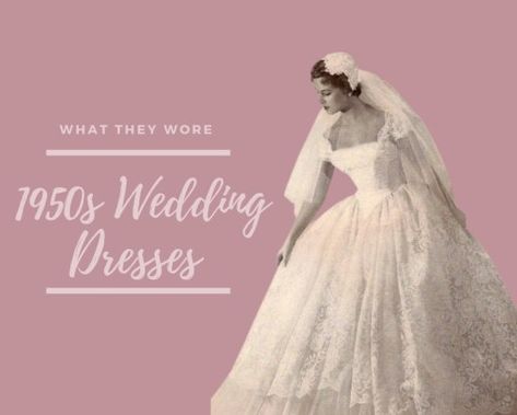 What they wore - 1950s wedding * Oh So Delightful Vintage Wedding Dress 50s, 1950 Wedding Dress, 1950s Bride, Wedding Dress 50s, 1950 Wedding, Classic Wedding Gown, Reception Gowns, 1950s Wedding Dress, Wedding Dressses