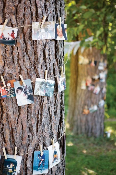 Campground Wedding, Photo Garland, Summer Camp Wedding, Diy Outdoor Weddings, Summer Wedding Outdoor, Camp Wedding, Outdoor Wedding Decorations, Outside Wedding, Trendy Wedding