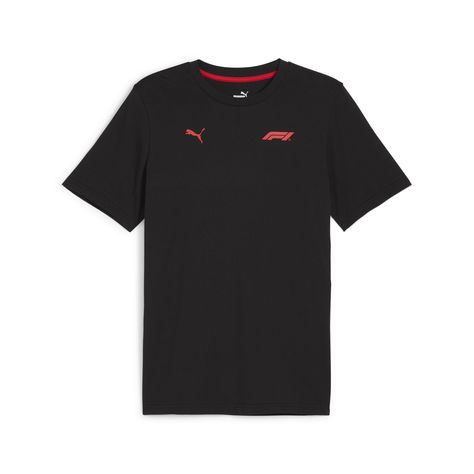 PRICES MAY VARY. F1 x PUMA official product F1 logo and PUMA logo on the front chest Round neck collar Short sleeve Regular fit With this PUMA Essentials F1 Logo T-shirt, PUMA combine their apparel expertise with the pinnacle of motorsport. Made from 100% Cotton, the Essentials T-shirt features the globally recognisable F1 and PUMA logos across the chest, in a classic colourway. F1 Logo, Logo Tshirt, Puma Logo, Neck Collar, Logo T Shirt, Formula 1, Tshirt Logo, Branded T Shirts, Motorsport