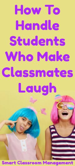 So you have this student, or maybe several, who during instructional time try to make their classmates laugh. Sometimes it's just a look or whispered comment, but it can be a major disruption. It can also be hard to know how to handle. Should you hold all students who laugh accountable or just the student Smart Classroom, Effective Classroom Management, Classroom Management Plan, Classroom Songs, Cult Of Pedagogy, Mom Activities, Behaviour Management, Classroom Management Tips, Classroom Management Strategies