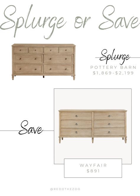 Light wood dresser Pottery Barn Bedroom Beds & Frames, Dresser White Oak, Pottery Barn White Dresser, Seadrift Bedroom Furniture, Arhaus Pearson Bedroom, Pottery Barn Sausalito Dresser, Warm Wood Dresser, Sausalito Pottery Barn Bedroom, Pottery Barn Master Bed