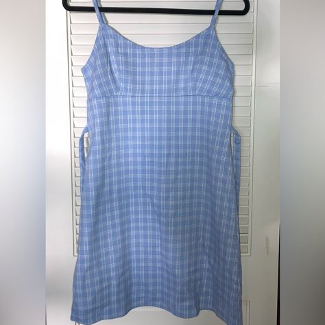 Gingham Brandy Dress! New With Tags Amara Dress Brandy Melville, Brandy Melville Amara Dress, Brandy Dress, Amara Dress, Brandy Melville Shirts, Brandy Melville Dress, Rose Print Dress, Sleeveless Shirt Dress, Tee Shirt Dress