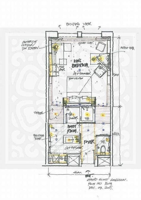 Floor Plans Sketch, Sketch Floor Plan, Sketch Plan, Hotel Room Plan, Floor Plan Sketch, Resort Plan, Hotel Floor Plan, Hotel Floor, Layout Plan