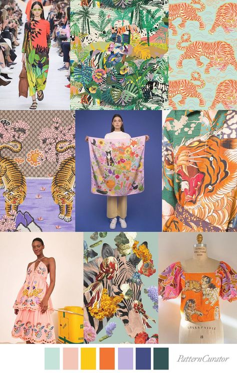 Pattern Curator color, print & pattern trends, concepts, insights and inspiration Pattern Curator, Print Design Trends, Print And Pattern, Conversational Prints, Mood Colors, Color Trends Fashion, Fashion Themes, Textile Pattern Design, Color Palette Design