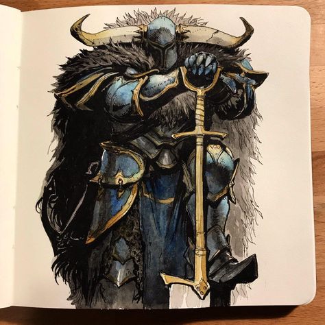 Jason Chan's Inktober Shovel Knight | Shovel Knight | Know Your Meme Jason Chan, Shovel Knight, Warhammer 40k Art, Knight Art, Fantasy Armor, Armor Concept, Fantasy Warrior, Monster Art, Day 7