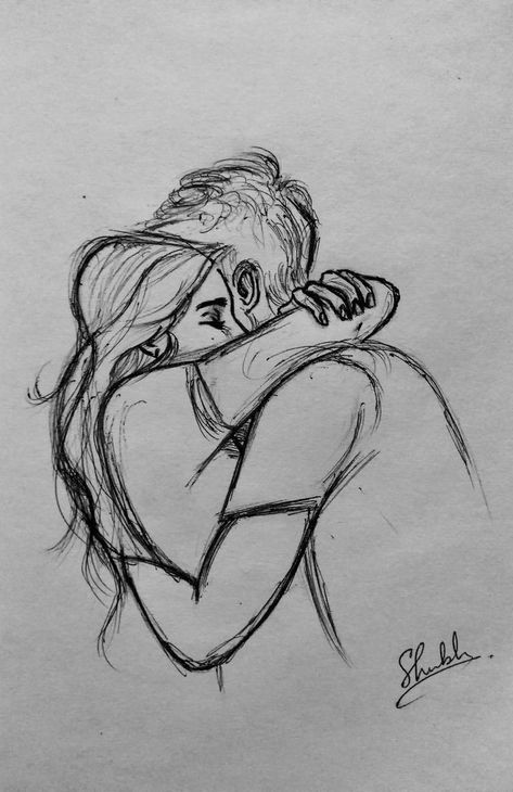 Love Drawing For Girlfriend, Sketches Of Love Passion, Long Distance Relationship Drawings, Relationship Drawings, Romantic Drawing, Fingerprint Art, Sketches Of Love, Simple Drawings, Easy Love Drawings