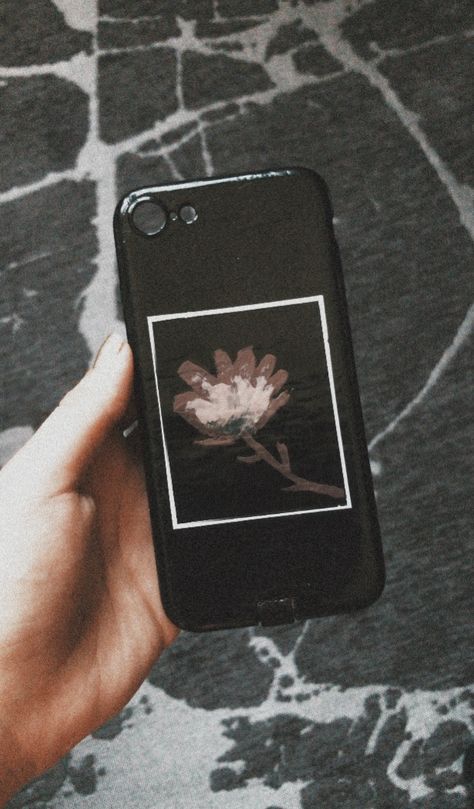 Painted with nail polish Iphone 7 Aesthetic, Aesthetic Case, Transparent Phone Case, Nail Paint, Blackberry Phone, Blackberry, Iphone 7, Nail Polish, Phone Case