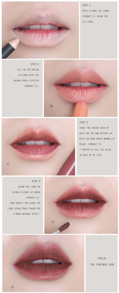 13 Asian Beauty Cheat Sheets You'll Want To Bookmark Asian Makeup Tips, Korean Makeup Tips, Lip Tips, Drag Make-up, Korean Makeup Look, Peach Lipstick, Korean Makeup Tutorials, Blond Balayage, Ombre Lips