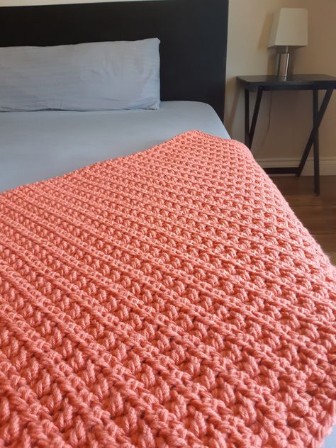 Chunky Crochet Blanket Pattern Free, Chunky Crochet Throw Blanket, Chunky Yarn Crochet Pattern, Chunky Crochet Throw, Bulky Yarn Crochet, Modern Haken, Chunky Yarn Crochet, Chunky Crochet Blanket Pattern, Modern Crochet Blanket