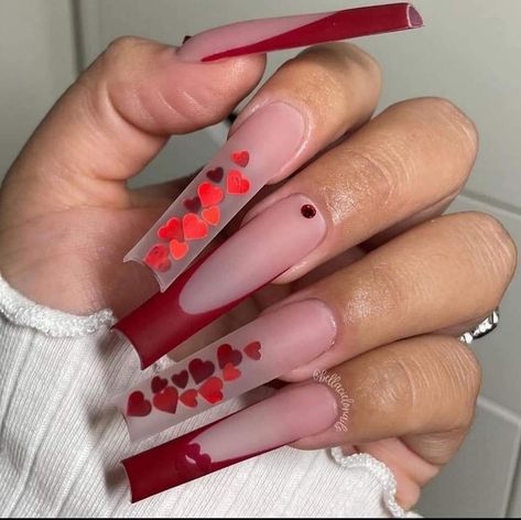 Acrylic Nail Set, White French Tip, Nail Designs Valentines, Ballerina Nails, Super White, Heart Nails, Nail Pro, French Tip Nails, Nails On Fleek