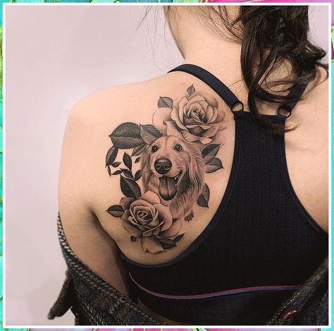 Dog Tattoo - The amazing choice of Smart Consumers - find all you need and buy them today. Click to Visit! Tattoo Lower Back, Dog Portrait Tattoo, Dachshund Tattoo, Pitbull Tattoo, Bulldog Tattoo, Tattoos For Dog Lovers, Dog Memorial Tattoos, Pawprint Tattoo, Dog Paw Tattoo