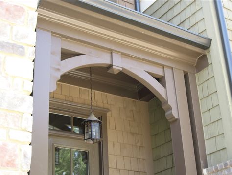 Old House Journal Magazine Porch Corbels, Cedar Corbels, Corbels Exterior, Cedar Gazebo, Bracket Ideas, Porch Trim, Front Porch Posts, Porch Brackets, House Awnings