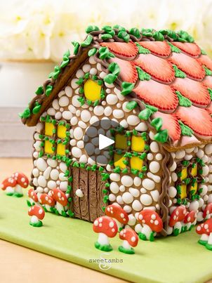 464K views · 6K reactions | How To Make A Fairy Garden Gingerbread House | Gingerbread house, food, royal icing, recipe, food coloring | You don't have to wait until Christmas to make a gingerbread house! I made this Fairy Garden Gingerbread House using my gingerbread house kit. It comes... | By SweetAmbs | Facebook Make A Gingerbread House, Gingerbread House Kits, Use Me, Kit Homes, Food Coloring, Royal Icing, Gingerbread House, Fairy Garden, Gingerbread