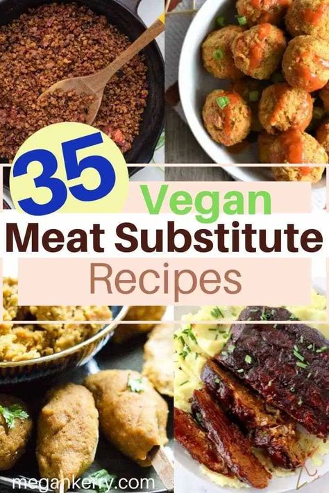 Meat Substitute Recipes, Low Carb Vegan Breakfast, Vegan Meat Recipe, Vegan Meat Substitutes, Vegan Soul Food, Seitan Recipes, Vegan Substitutes, Vegan Meat, Tasty Meat