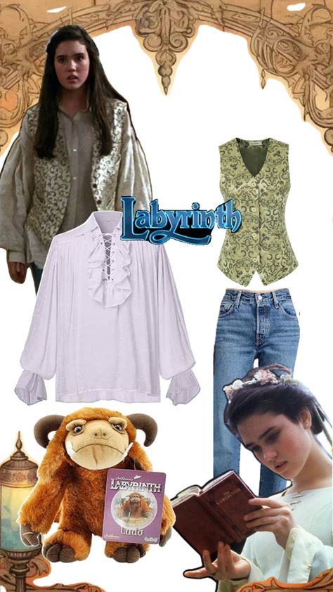 Sarah from Labyrinth is the perfect costume for Halloween 2024 Sarah From Labyrinth, Labyrinth Costume, Sarah Labyrinth, Costume For Halloween, The Labyrinth, Vogue Beauty, Halloween Inspo, Labyrinth, Beauty Secrets