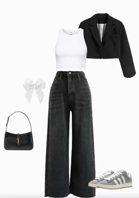 Flares Outfit Casual, Black Pants Outfit Dressy, Knit Shirt Outfit, Winter Outfits Dinner, Outfit Ideas For School Fall, Dressy Jeans Outfit, Cute Outfits Winter, Summer Outfits Baddie, Flare Outfit