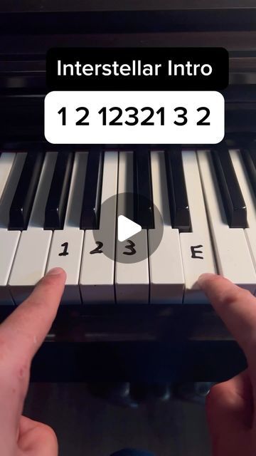 Keys Tutorials on Instagram: "Interstellar Intro 🖤 #piano #tutorial #pianotutorial #tipsandtricks #tips #lesson #musica #music" Interstellar Piano, Piano Tutorial, Piano Keys, January 29, Interstellar, Piano, Music, On Instagram, Quick Saves