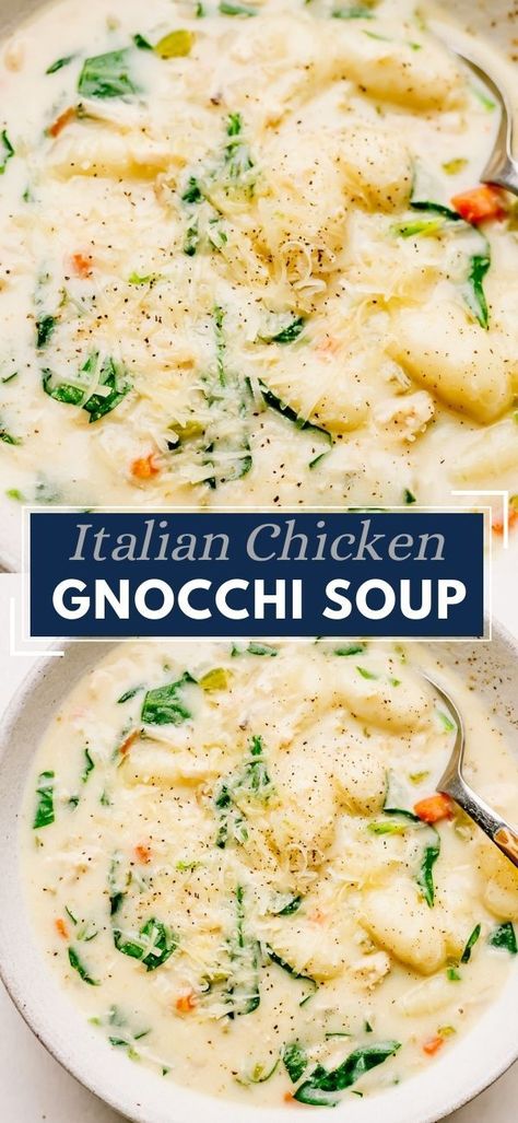 Chicken Nochi Soup, Olive Garden Gnocchi Soup, Munchkin Time, Olive Garden Chicken Gnocchi, Chicken Gnocchi Soup Recipe, Gnocchi Recipes Soup, Olive Garden Chicken, Gnocchi Dishes, Chicken Gnocchi Soup Olive Garden