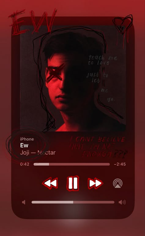 ew - joji, nectar <3 spotify album cover doodle by me Niki Zefanya Lowkey, Joji Album Cover, Joji Album, Joji Wallpapers, Spotify Album Covers, Joji Aesthetic, Filthy Frank Wallpaper, Heaven Is Real, Boy Blurred Pic