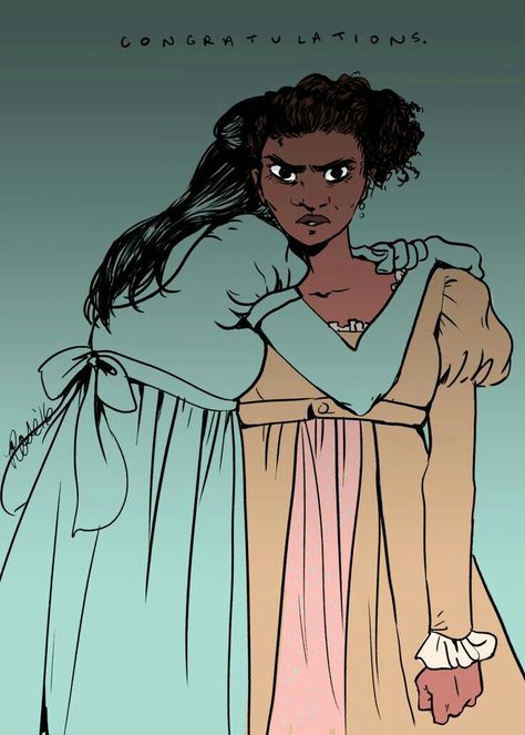 Angelica Schuyler Fanart, Angelica And Eliza, Alexander Hamilton Fanart, Angelica Schuyler, Hamilton Drawings, Hamilton Wallpaper, 4 Panel Life, Schuyler Sisters, Hamilton Fanart