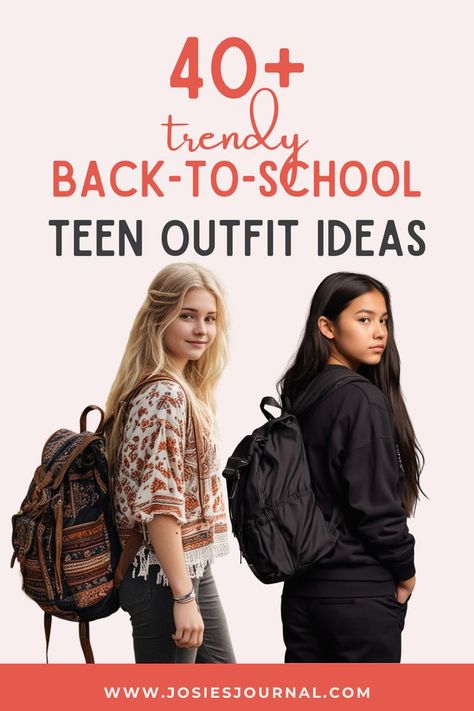 Back to School Teen Girl Outfits Teen Outfit Ideas, Middle School Fashion, Back To School Outfits For Teens, Young Adult Fashion, Outfits For Teens For School, Girl Outfit Ideas, High School Teen, School Trends, Middle School Outfit