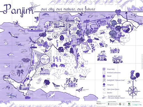 Panaji natural asset map Lucky Sign, Linear Park, Spiritual Images, Western Ghats, Natural Ecosystem, Embrace Nature, Urban Nature, Rain Garden, Nature Conservation