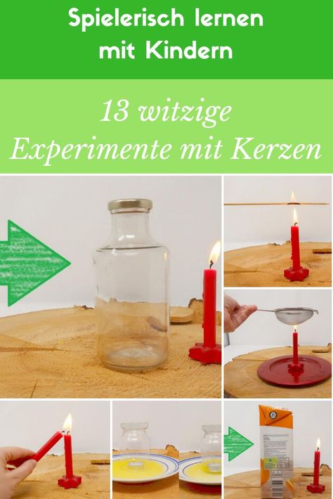 Die Advents- und Weihnachtszeit ist die perfekte Zeit für spannende Versuche mit Kerzen und Flammen. Schliesslich ist eine Kerzenflamme ein richtiges kleines Chemielabor! Wir zeigen euch einige Experimente, die ihr mit euren Kindern ausprobieren könnt. Denn schliesslich sind Chemie und Physik überall da, wo Kinder spielen! #Experimente #Kerzen #Versuche #spielerisch #lernen #Kinder #Chemie Personal Celebration, Candle Flames, Science For Kids, Health Science, Christmas Aesthetic, Science Experiments, Christmas Seasons, Kids Playing, Advent