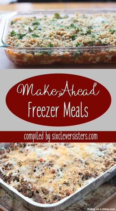 Freezer Casseroles, Best Freezer Meals, Freezer Dinners, Budget Freezer Meals, Freezer Friendly Meals, Freezable Meals, Freezer Meal Planning, Make Ahead Freezer Meals, Healthy Freezer Meals