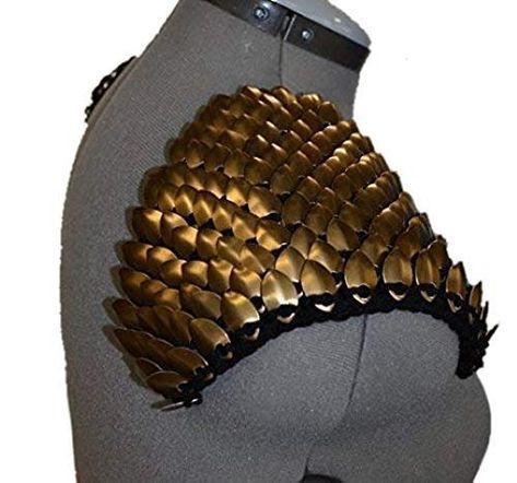 Amazon.com: Armor Pauldrons in knitted Dragonhide Scalemail - Bronze : Handmade Products Scalemail Armor, Armor Pieces, Toddler Easter Shirt, Boxer Dogs Art, Scale Mail, Toasting Flutes Wedding, Real Butterfly Wings, Butterfly Earrings Gold, Butterfly Wing Earrings