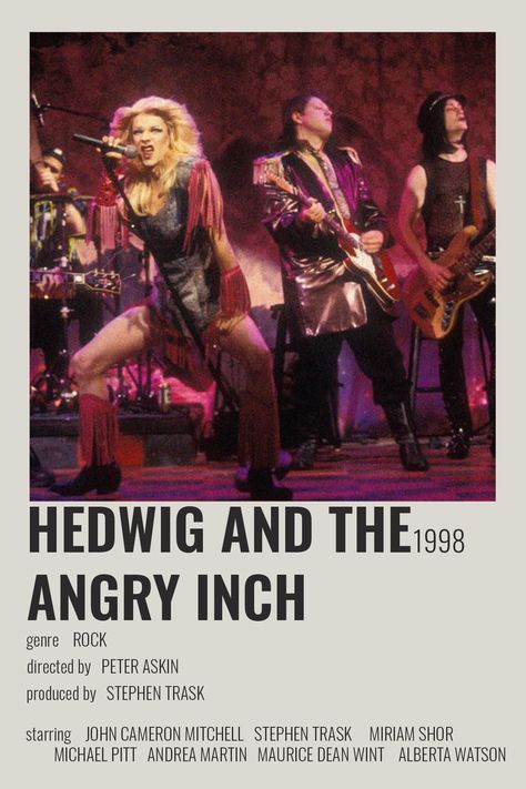 Hedwig And The Angry Inch Poster, Hedwig And The Angry Inch Movie, Musical Posters, John Cameron Mitchell, Hedwig And The Angry Inch, Cinema Cafe, Michael Pitt, Broadway Posters, 2024 Board