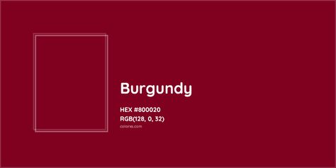 HEX #800020 Burgundy Color - Color Code Analogous Color Scheme, Rgb Color Codes, Rgb Color Wheel, Opposite Colors, True Winter, Paint Color Palettes, Paint Matching, Color Scale, Color Codes