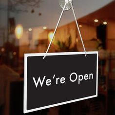 Open For Business Sign, We're Open Sign, Business Announcement, We Are Open Sign, Business Posters, Online Picture, Open & Closed Signs, Were Open, Vehicle Signage