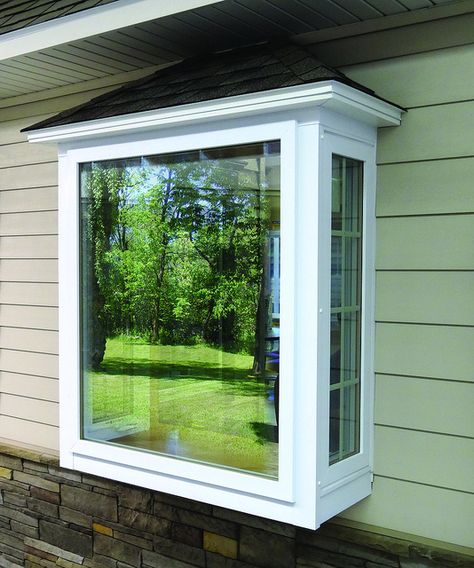 box bay | Box Bay Window (1) Box Windows Ideas, Box Bay Window Ideas, Bay Window Addition, Box Window Design, Small Bay Window Ideas, Window Bump Out, Small Bay Window, Exterior Window Trim Ideas, Bay Window Exterior