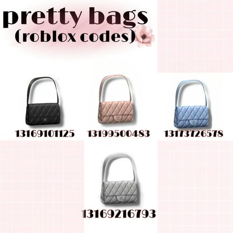 Purse Berry Avenue Code, Berry Avenue Blue Accessories Codes, Brookhaven Bag Code, Roblox Bag Id Codes, Berry Avenue Bags Codes, Bags Roblox Codes, Bag Codes For Berry Ave, Berry Ave Purse Codes, Berry Ave Bag Code