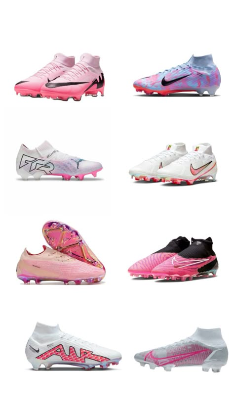 Soccer Boots Aesthetic, Soccer Cleats Aesthetic, New Soccer Boots, Football Shoes Nike, Pink Soccer Cleats, Cool Football Boots, Football Inspiration, Best Soccer Cleats, Best Soccer Shoes