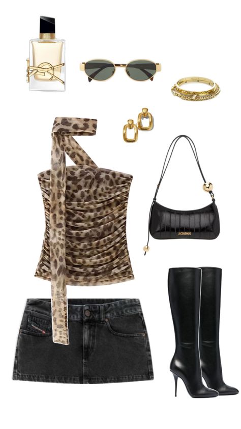 Leopard print design Leopard Print Y2k Outfit, Leopard Festival Outfit, Cheetah Shorts Outfit, Leopard Print Bag Outfit, Lepord Print 2000s, Leopard Print Outfits Aesthetic, Cheetah Shorts, Leopard Print Outfits, Leopard Print Bag