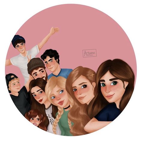 Dean Dilaurentis, Garret Graham, Sabrina James, Grace Ivers, John Logan, Hannah Wells, John Tucker, Illustrator Artwork, Off Campus