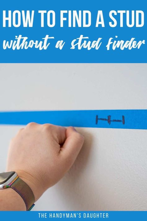 Finding Studs In Wall, Stud Finders, Studs Diy, Stud Finder, Handy Woman, Wood Studs, Mounted Shelves, Beginner Woodworking Projects, Stud Walls