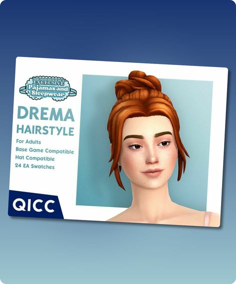 A messy bun for celebrating World Sleep Day with your sims. Maxis Match Base game compatible Hat compatible Adult CC for the Sims 4 24 EA swatches Author: qicc #sims4 #gaming #base_game #sims #hairstyles #adult Ts4 Cc Mm Hair Updo, Sims 4 Bun Hair Maxis Match, Sims 4 Cc Maxis Match Hair Messy Bun, Sims 4 Space Buns Maxis Match, Sims 4 Cc Maxis Match Hair Pigtails, Mod Jacket, Model Nails, Hair Food, Best Sims